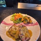 Lomo de cerdo en salsa de mostazas